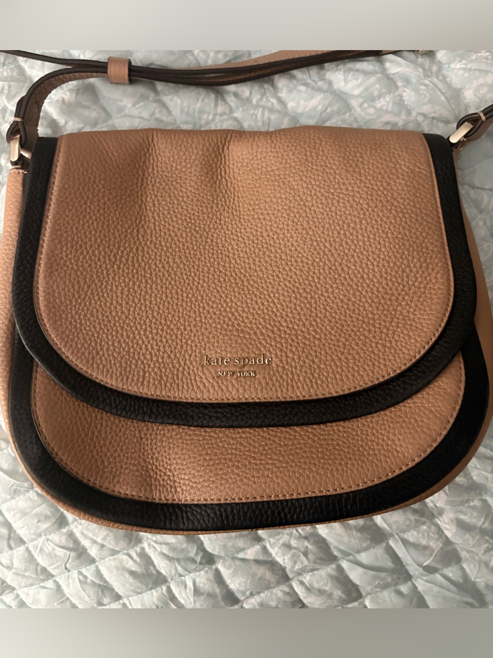 Kate Spade New York Roulette Large Saddle Leather Crossbody